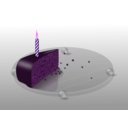download Birthday Cake clipart image with 270 hue color