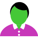 download Man In Blue Shirt clipart image with 90 hue color