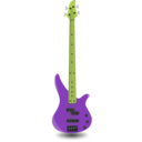 download Simple Bass Guitar 4 Strings clipart image with 45 hue color