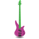 download Simple Bass Guitar 4 Strings clipart image with 90 hue color
