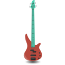 download Simple Bass Guitar 4 Strings clipart image with 135 hue color