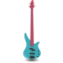 download Simple Bass Guitar 4 Strings clipart image with 315 hue color