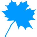 download Maple Leaf clipart image with 180 hue color