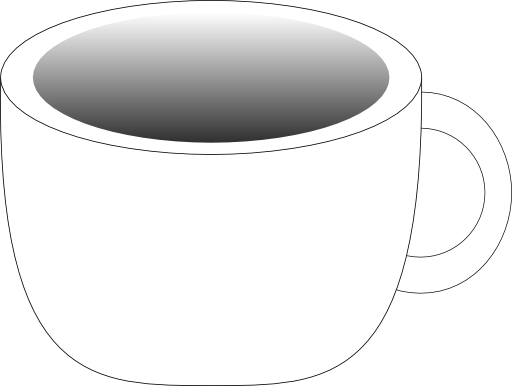 Cup Containing A Dark Beverage