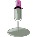 download Old Microphone Cleanup Style clipart image with 270 hue color