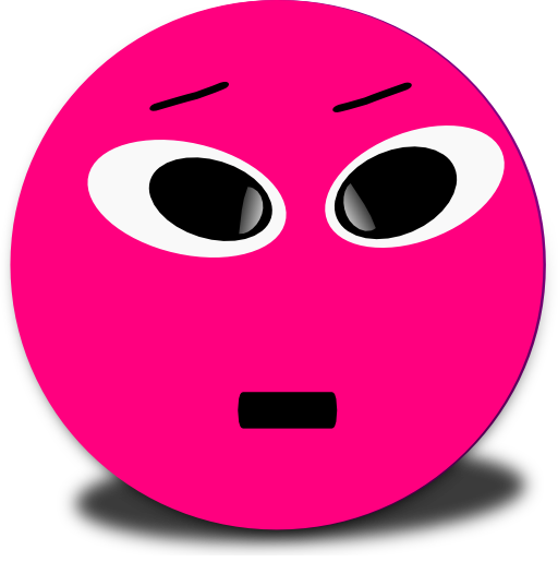 Cool Smiley Pink Emoticon