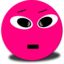 Cool Smiley Pink Emoticon