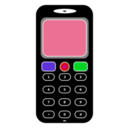 download Mobile Phone clipart image with 135 hue color