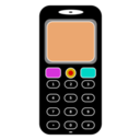 download Mobile Phone clipart image with 180 hue color