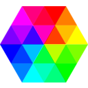 download 24 Color Hexagon clipart image with 315 hue color