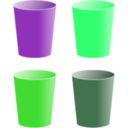 download Cups clipart image with 90 hue color