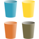 download Cups clipart image with 0 hue color