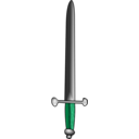 download Simple Sword clipart image with 135 hue color