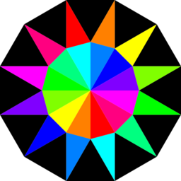 Rainbow Dodecagram