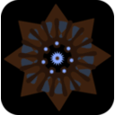 download Star Button clipart image with 180 hue color