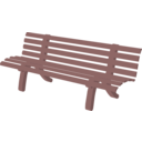 download Bench clipart image with 270 hue color
