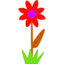 download Flower clipart image with 315 hue color
