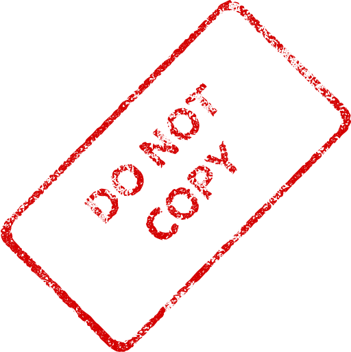 Do Not Copy Business Stamp 2