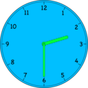 download Clock clipart image with 135 hue color