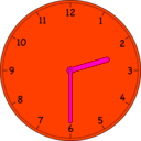 download Clock clipart image with 315 hue color