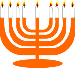 Simple Menorah For Hanukkah