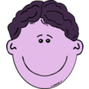 download Boy Face Cartoon clipart image with 270 hue color