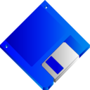 3 5 Floppy Disk Blue No Label