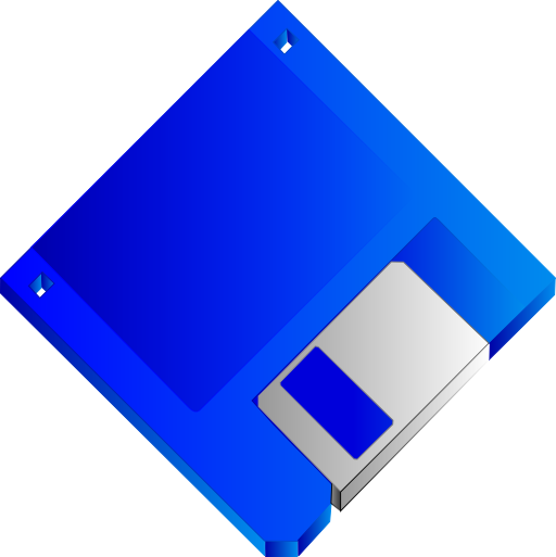 3 5 Floppy Disk Blue No Label