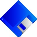 3 5 Floppy Disk Blue No Label