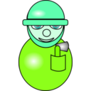 download Fireman clipart image with 90 hue color