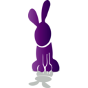 download Rabbit Icon clipart image with 270 hue color