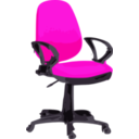 download Desk Chair Blue With Wheels clipart image with 90 hue color