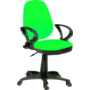 download Desk Chair Blue With Wheels clipart image with 270 hue color