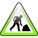 download Work Sign clipart image with 90 hue color