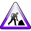 download Work Sign clipart image with 270 hue color