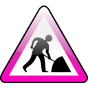 download Work Sign clipart image with 315 hue color