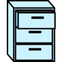 download Filing Cabinet clipart image with 135 hue color