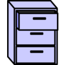download Filing Cabinet clipart image with 180 hue color