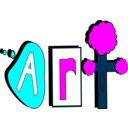 download Art clipart image with 180 hue color