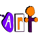 download Art clipart image with 270 hue color