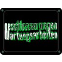 download Schild Geschlossen Wegen Wartungsarbeiten clipart image with 135 hue color