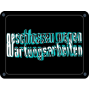download Schild Geschlossen Wegen Wartungsarbeiten clipart image with 180 hue color