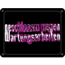 download Schild Geschlossen Wegen Wartungsarbeiten clipart image with 315 hue color