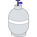 download Propane Tank clipart image with 180 hue color
