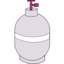 download Propane Tank clipart image with 270 hue color