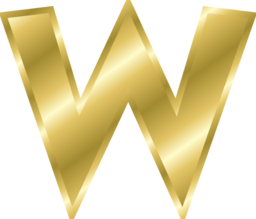 Effect Letters Alphabet Gold