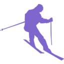 download Ski clipart image with 45 hue color