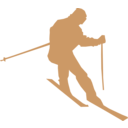 download Ski clipart image with 180 hue color