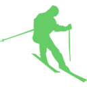 download Ski clipart image with 270 hue color
