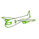 download Jet Plane clipart image with 90 hue color